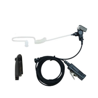 Headset discreet lock type with Inline-PTT and tube acoustic / for MOTOROLA GP320/328/340/360/HT750