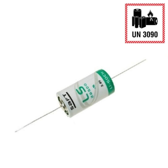 SAFT LS26500 CNA Baby C 3.6V 7.7Ah Lithium with axial wire