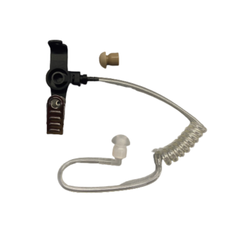 Acoustic tube earphone lock type without spiral cable