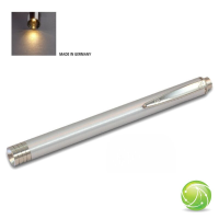 AKKUPOINT ALU DIAGNOSTICLIGHT Zertifizierte Pupillenleuchte LED WARM-WEISS mit Druckknopf / silber