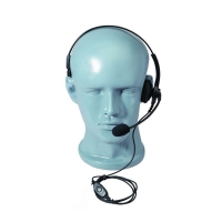 Headset with gooseneck microphone / small PTT for EADS TPH700